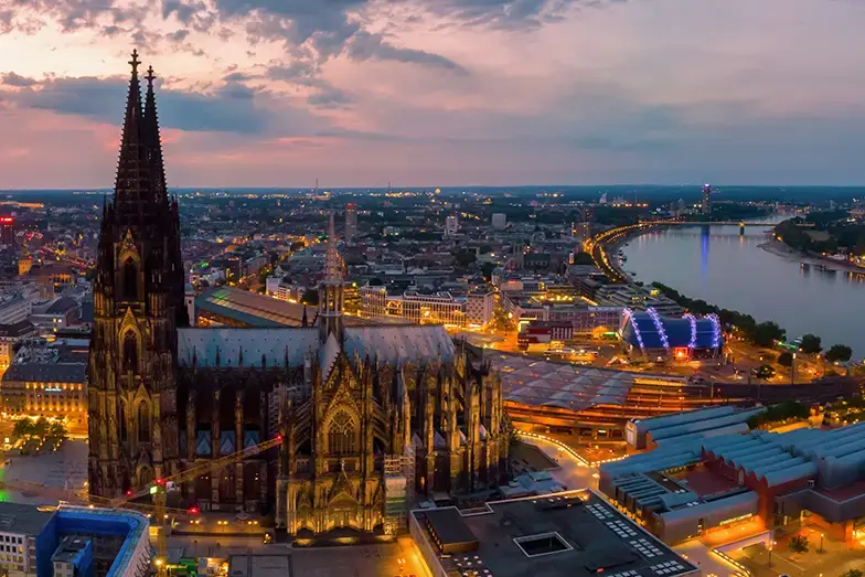 Hohenzollernbrücke und Kölner Dom, Nordrhein-Westfalen